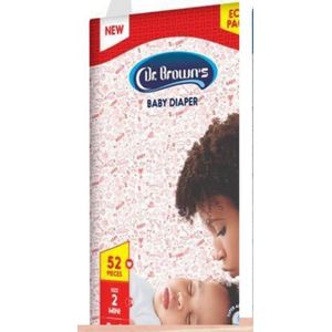 DR BROWN DIAPER SIZE 2 SMALL PACK X36