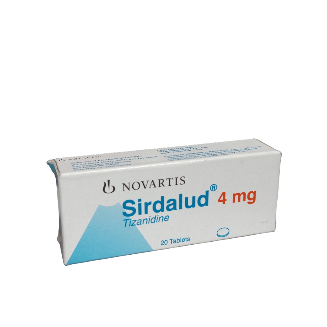 SIRDALUD TIZANIDINE 4MG X20