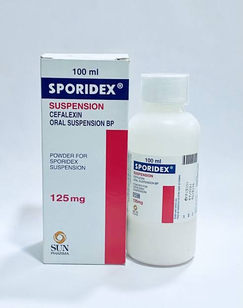 SPORIDEX (CEFALEXIN SUSP 125MG) 100ML