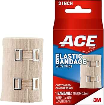 ACE Elastic Bandage With E-Z Clips 3", 1