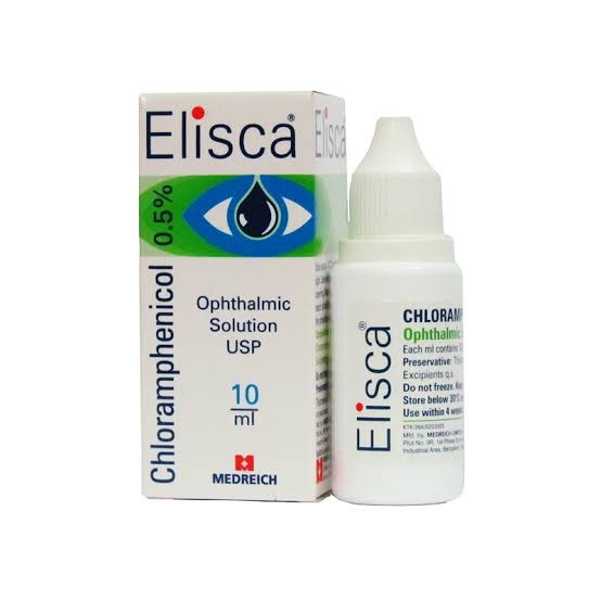 ELISCA EYE DROPS (CHLORAMPHENICOL 0.5% W/V) 10ML