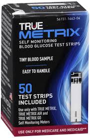 TRUE METRIX TEST STRIPS 50'S