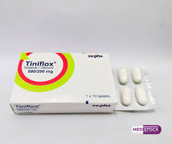 TINIFLOX (TINIDAZOLE +OFLOXACINE 600/200mg), X20