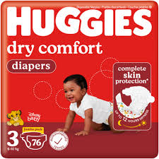 HUGGIES DRY COMFORT SIZE 3 JUMBO, X76