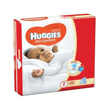 HUGGIES DRY COMFORT SIZE 2 MINI JUMBO, X3