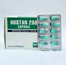 HOSTAN 250MG ( MEFENAMIC ACID CAP) 10X10