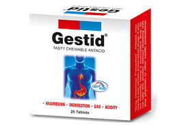 GESTID CHEWABLE TABLET X20 TABS