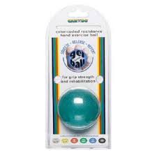 CanDo Gel Ball Hand Exerciser, Standard Circular, Blue Heavy