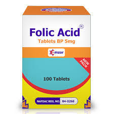 FOLIC ACID TABS 5MG X 100 (ALL GENERICS)