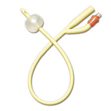 FOLEY CATHETER 2-WAY 18F 5CC, SILLICONE COATED, 1 EA