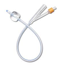 FOLEY 2 WAY CATHETER 18F/30CC 100% SILLICONE, 1 EA