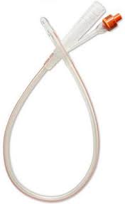 FOLEY 2 WAY CATHETER 16F/5CC 100% SILILCONE, 1 EA