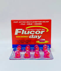FLUCOR DAY LIQUID GEL CAP 1*8