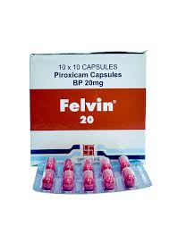 FELVIN 20MG TABLETS (PYROXICAM) X100