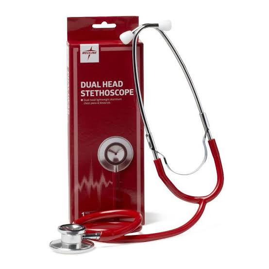 MEDLINE PROFESSIONAL STETHESCOPE RED
