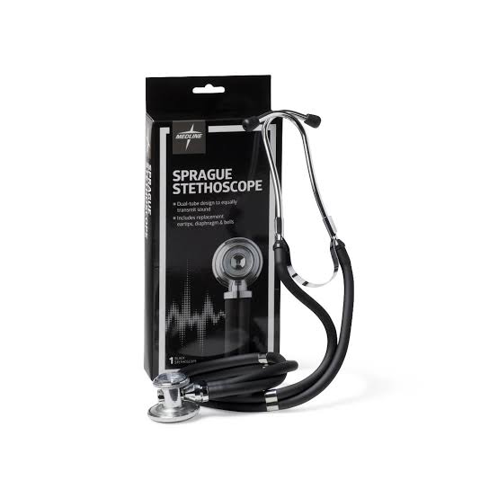 MEDLINE PROFESSIONAL STETHESCOPE BLK