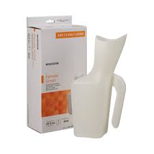 FEMALE URINAL MCKESSON 32 OZ. / 946 ML WITHOUT CLOSURE SINGLE PATIENT USE | 1 EA