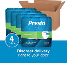 PRESTO UNDERWEAR, SM/MED/LRG/XLRG