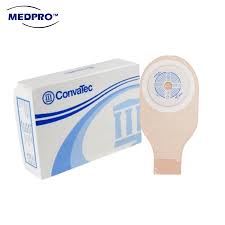 ConvaTec ActiveLife Ostomy One-Piece Cut-to-Fit Transparent Drainable Colostomy Pouch With Stomahesive Skin Barrier | 10/Pack