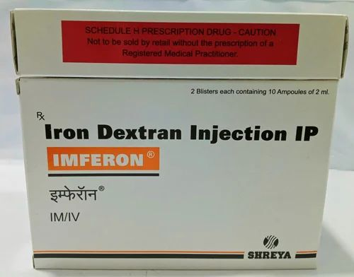 PAUCO IRON INJECTION 250MG/5ML 10/PK