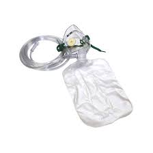 AIRLIFE Adult Non-rebreather 3-in-1 Oxygen Mask with Safety Vent and 7' Tubing