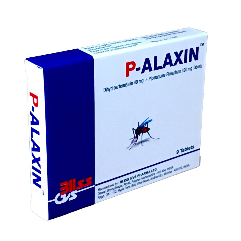 P-ALAXIN (DIHYDROARTEMISININ 40MG/PIPERAQUINE 320MG) X12