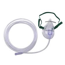Salter Labs Adult Elongated Oxygen Mask, Medium with 7' Tubing | 1 EA