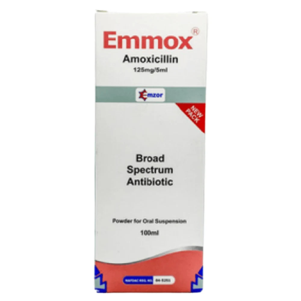 EMMOX AMOXICILLINE 125MG/5ML 100ML