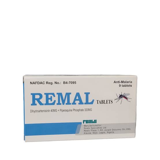 REMAL (DIHYDROARTEMISININ 40MG/PIPERAQUINE 320MG) X6