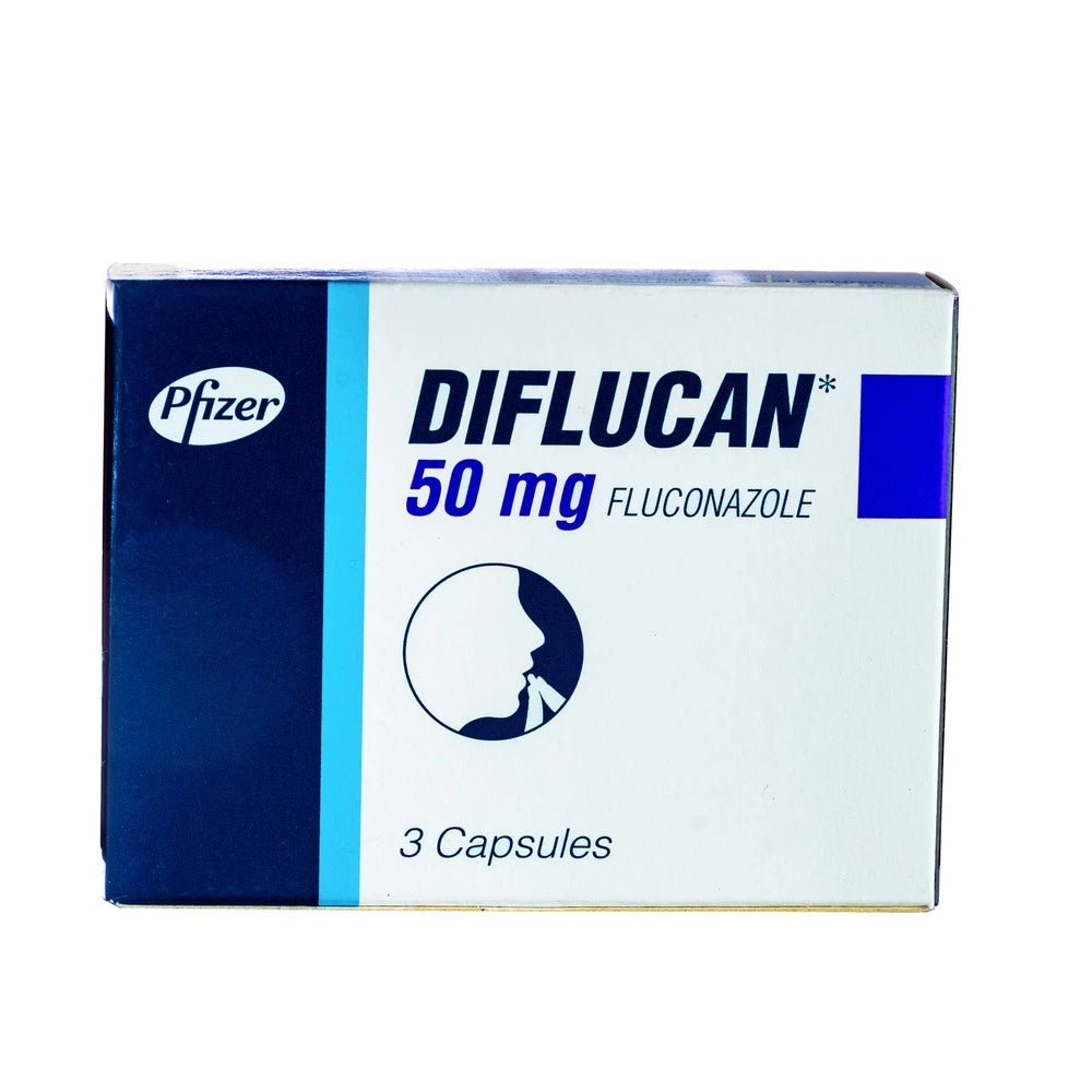 DIFLUCAN 50MG(FLUCONAZOLE CAPS 50MG) X3